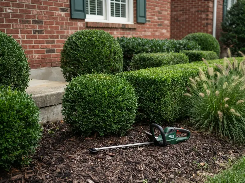 Professionally trimmed bushes in Antioch TN