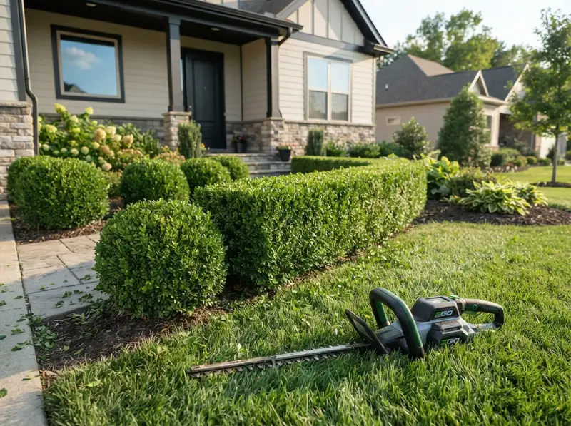 Professional bush trimming and shrub maintenance Professional bush trimming and shrub maintenance